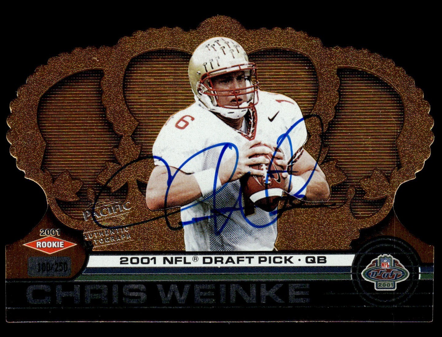 Chris Weinke Pacific Crown Royale #149 Autograph