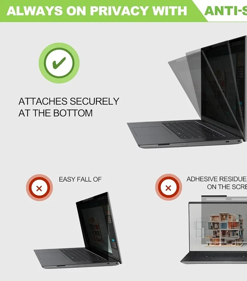 Magnetic Laptop Privacy Screen 14 Inch, Shield 16:9 14 Inch for 16:9 Computer - Image 4 of 4