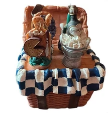 Cheese Spread Set, Cardinal Inc. Vintage 6 X4 1/2 Inches, Used