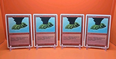     (4) 1995 Magic The Gathering CHRONICLES ACTIVE VOLCANO PLAYED    3