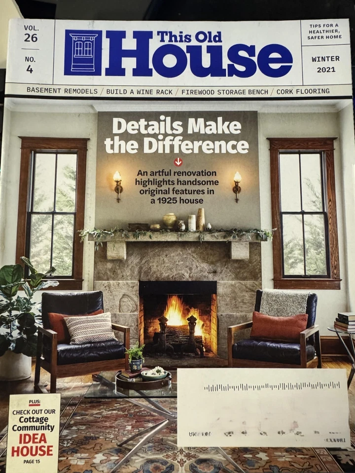 Magazine  This Old House  Winter 2021  Renovating a 1925 House Artfully - Image 1 of 1