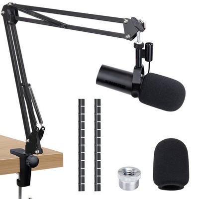 SUNMON Shure SM7dB Boom Arm Mic Stand - Mic Boom Arm with Foam Mic Cover Comp...