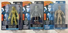 BENDYFIGS UNIVERSAL MONSTERS FRANKENSTEIN  MUMMY CREATURE FROM THE BLACK LAGOON