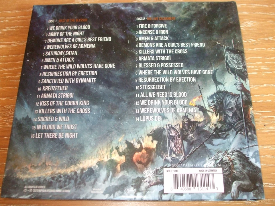 POWERWOLF Best of the blessed, 2 CD Mediabook, near mint - Bild 2 von 2