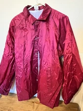 Augusta Sportswear Nylon Windbreaker Adult Size XL Interior Mesh Lined Red
