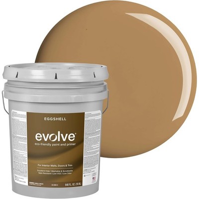 Evolve Paint & Primer: Interior & Exterior surfaces Autumn Brown 5gal