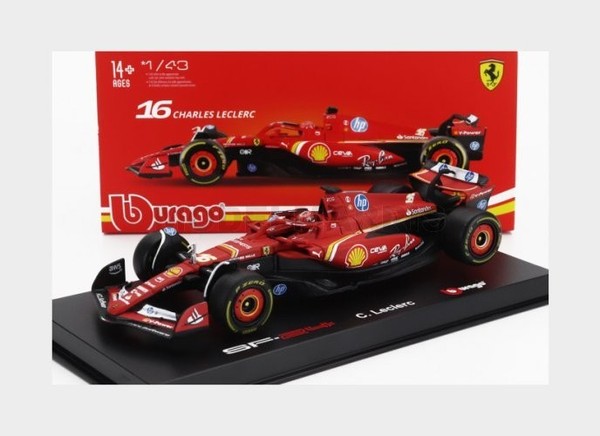 Burago 18-36843-L-IMOLA Ferrari - F1 SF-24 Team Ferrari Scuderia N 16 4Th Emilia-image
