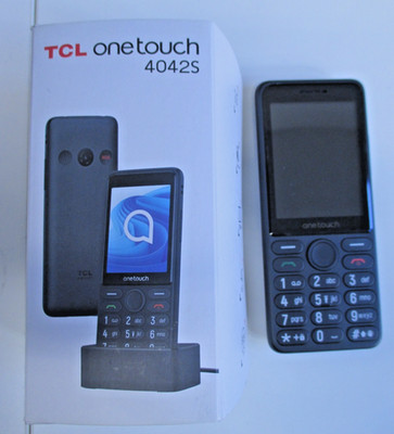 TCL OneTouch 4042S 4G (dual-Sim) Dark Night Grey Tastenhandy 128MB  / 2,8''