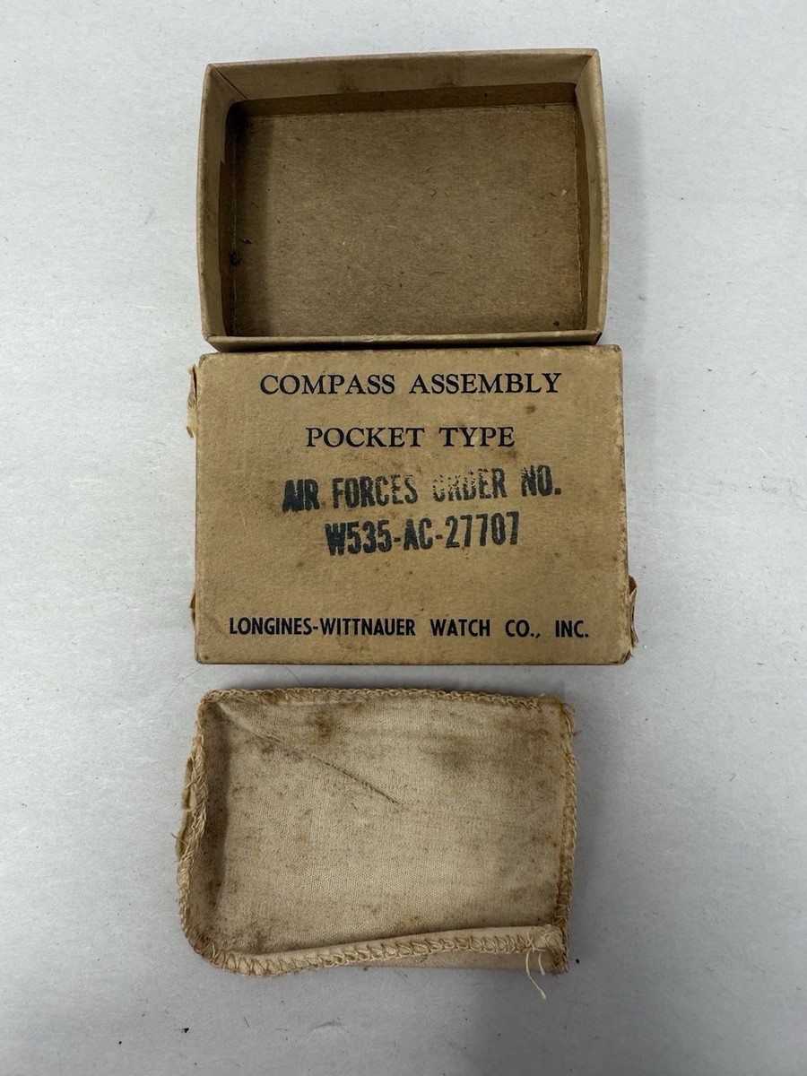 WW2 1941 Wittnauer US Air Forces Pocket Compass NO. W535-AC-27707