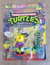 Vintage Playmates TMNT 1990 MONDO GECKO  Unpunched MOC figure