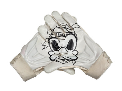 Oregon DUCKS Football TEAM ISSUED Nike Mummy Duck PLAYER GLOVES      Men's  3XL