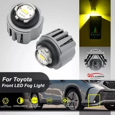 Pair Yellow L1B LED Front Fog Light Bulbs For Honda Civic Accord CR-V