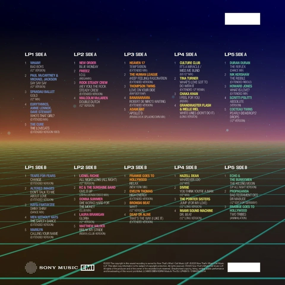 Various - NOW PRESENTS 12" 80s VOL. TWO 83-84 [VINYL] - Image 3 of 3