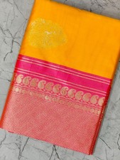 TRADITIONAL PARTY WEAR SOFT SILK INDIAN WEDDING WEAR KANJEEVARAM SAREE