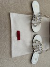 Valentino Garavani Rockstud Flat Sandals White Size 36 Pre-Owned — photo 3