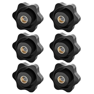 Hochwertige Sterngriffmuttern M8 - Set mit 6 Stück für Industrie und Möbel