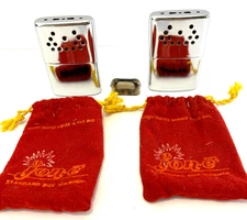 2 VTG Jon-E Handwarmer Standard Size w/Extra Wick + Bags Aladdin USA Untested