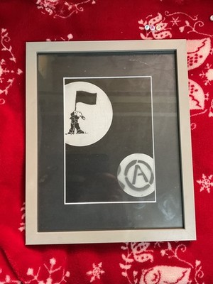 SELTENER KUNSTDRUCK KUNSTDRUCK, ADELAIDE GRAFFITI WIE BANKSY, GERAHMT