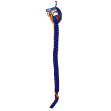 Nerf Dog Chain Tug Toy Rubber Interactive Fetch 30 Inch Durable Blue/Orange