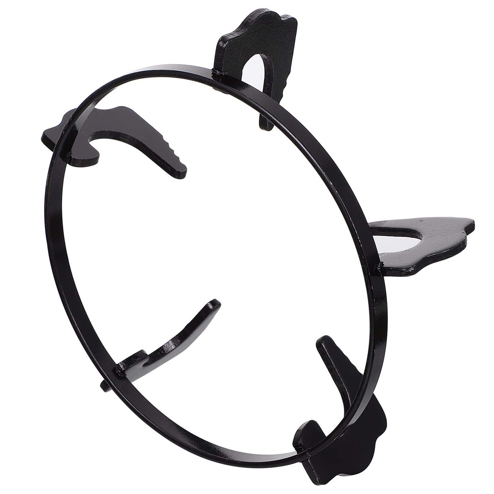 Support de cuisinière à gaz en métal galvanisé 23cm gris pour wok