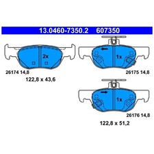 Satz Bremsbeläge Bremsklötze hinten für Mazda 3 BP CX-30 DM MX-30 DR | 239248