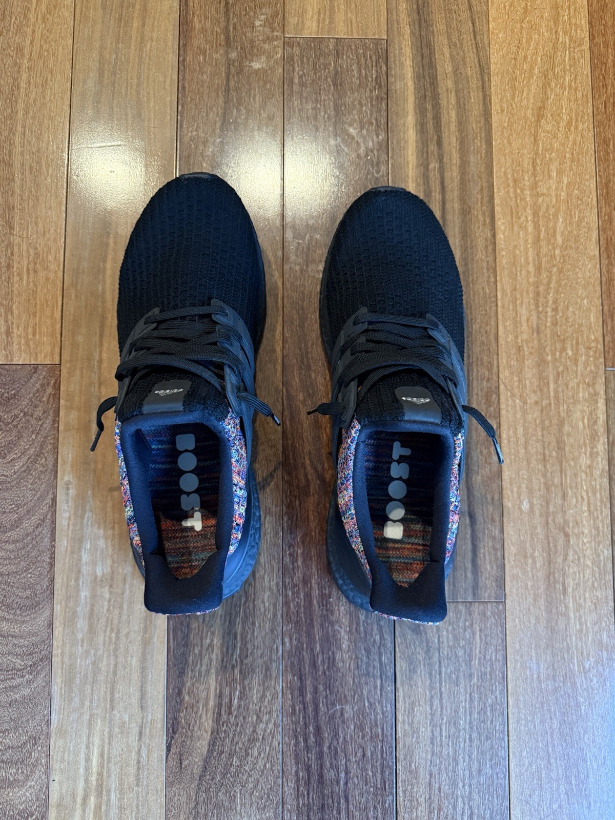 My Adidas Ultraboost 3.0 Running Shoes Black and Multicolored