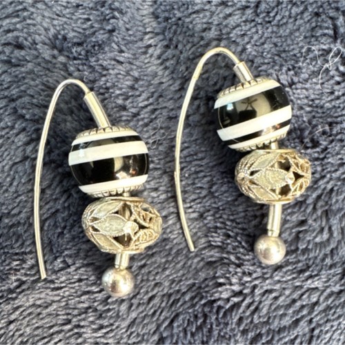 Vintage Cloisonne Drop Interchangeable Earrings - 8 Additional Beads
