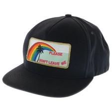 SAINT LAURENT PARIS 16SS Palm Tree Cap Trucker Hat Black 419293 Y3nm1 Used ba248