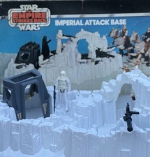 Vintage Kenner Star Wars Imperial Attack Base w  Box   Snowtrooper & Weapon