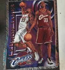 The Northwest Company LeBron James Cleveland Cavaliers  Acrylic Throw 60” x 45”