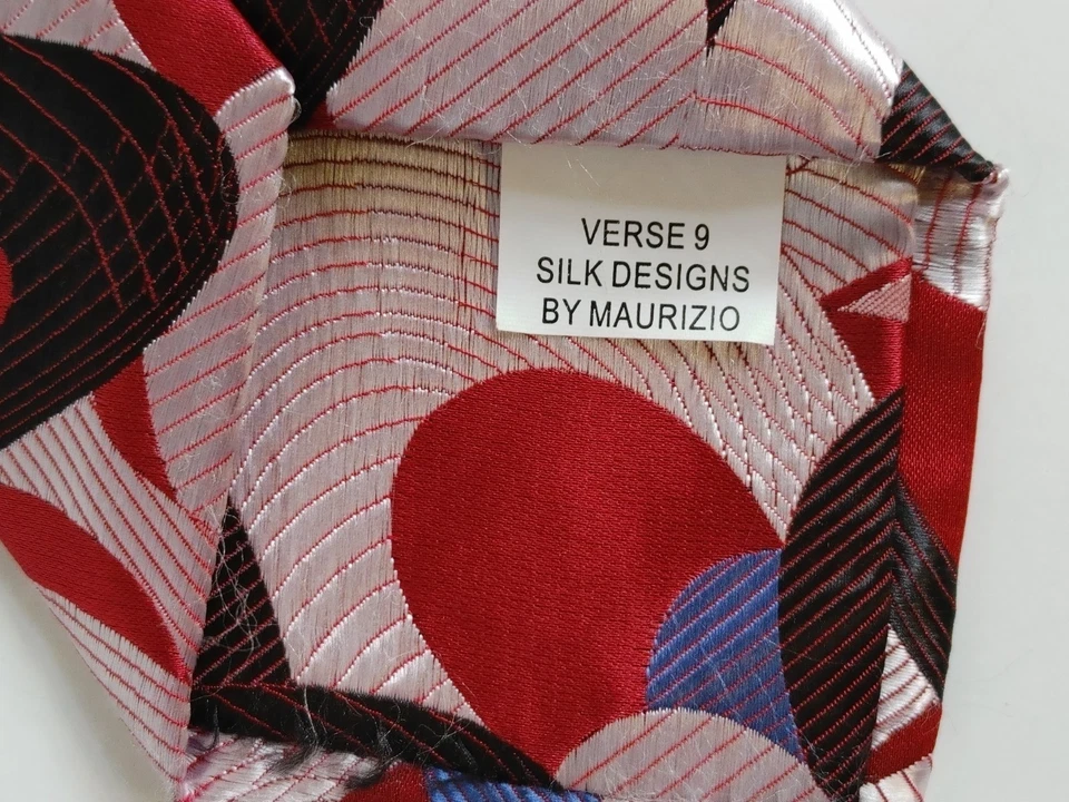 Corbata Verso 9 100% Seda Corbata Remolinos Diseños de Seda por Maurizio Foto 4 de 4