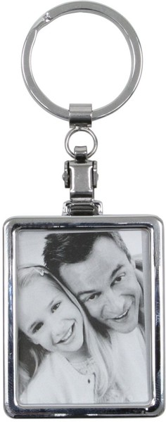 Deknudt Metall-FotoanhäNger Rechteckig 3,5X4,5 Cm Silber FüR 2 Fotos-image