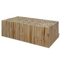 Tinkaro Couchtisch Echtholz 90 X 50 X 35 Cm