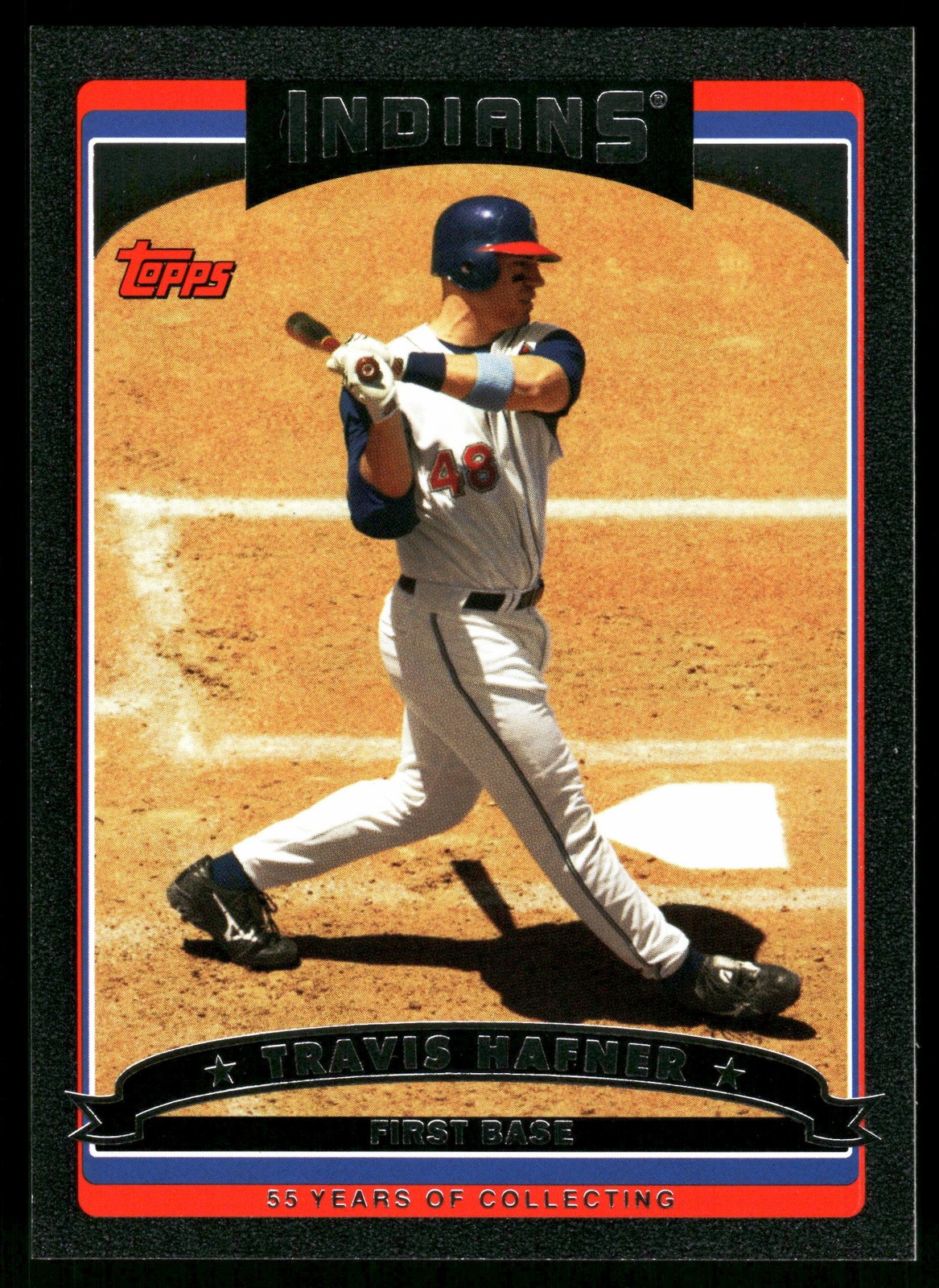 Travis Hafner Cleveland Indians 2006 Topps Black #160 SN /55