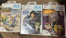 Leap Frog didj Game Lot: Tiki Tropics Racing, Star Wars And Android Invasion