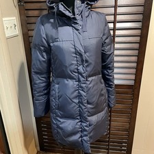 Gap Kids Coat Size M Age 8 Down Parka Blue Hooded Unisex