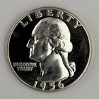 1956 (P) Washington Quarter 90% Silver Almost Uncirculated.