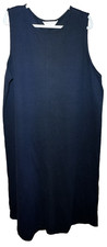 BECHAMEL II Sleeveless Maxi Black Thick VINTAGE Dress Women's 2X