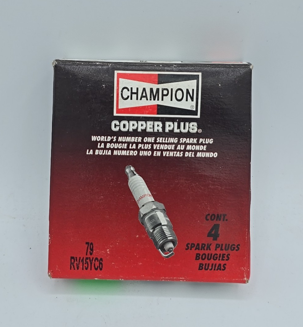 NOS Champion Copper Spark Plugs 79 RV15YC6  Box Of 4 - New Old Stock SP-11