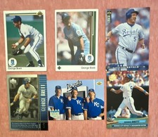 George Brett HOF 6-Card Lot - 1990-1993 Upper Deck, Fleer Ultra - Ex to NM