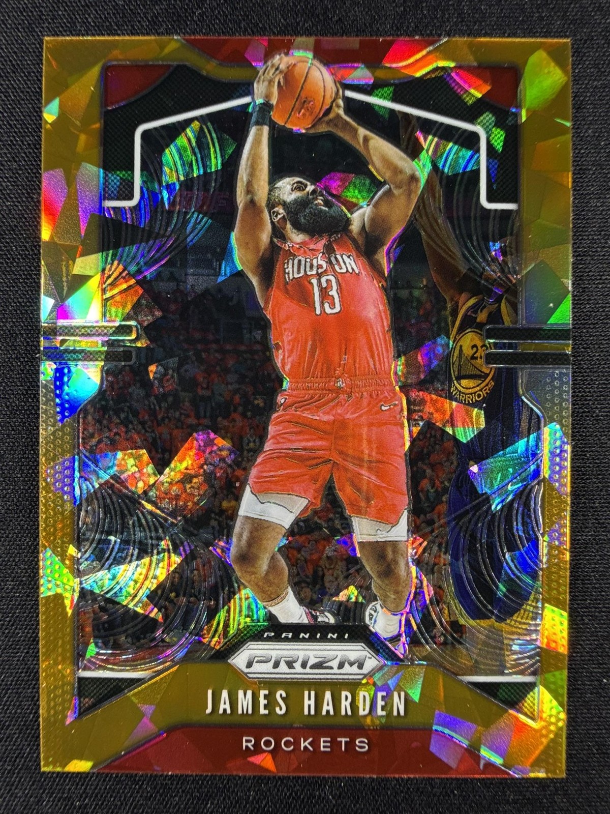 2019-20 Panini Prizm #107 James Harden Prizms Orange Ice