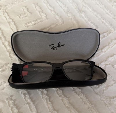 Ray-Ban Women s Rectangle Sunglasses Black Frame Gray Lenses w/ Case & Cloth
