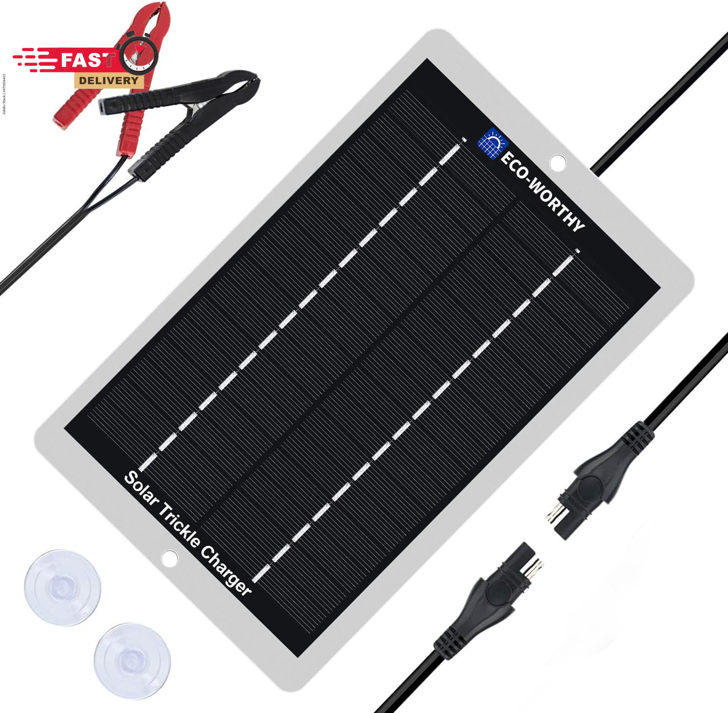 ECO-WORTHY Solar Battery Charger 12 Volt Waterproof Portable