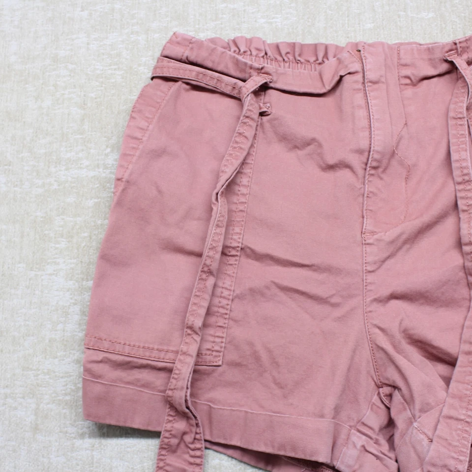 Vanilla Star Short Juniors 1 Pink Elastic Waistband Belted Pleated Comfort - Image 2 of 4