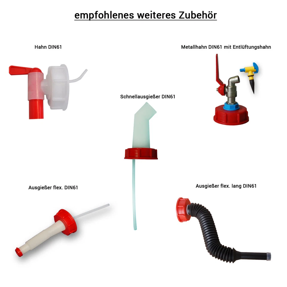 2er Pack 20 Liter Kanister inkl. Hahn AFT Zapfhahn Wasserlagerung Camping NEU - Bild 2 von 3