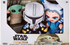 Star Wars The Mandalorian, Grogu, and Ahsoka Plush Set