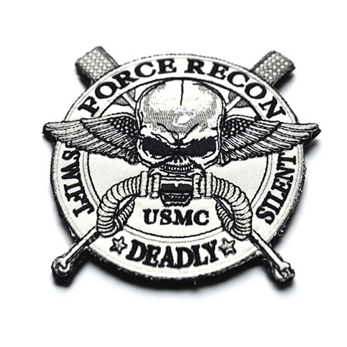 Amphibious Recon Swift Deadly Silent USA ARMY Tactical Hook LoopPATCH - Picture 5 of 6