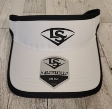 Louisville Slugger Visor Hat One Size Baseball Softball OSFM White Adjustable