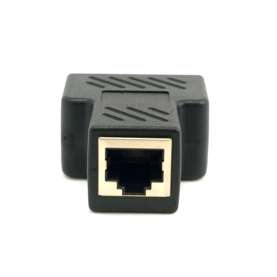 4pcs STP UTP Cat6 RJ45 8P8C Plug To Dual RJ45 Splitter Network Ethernet Adapter - Image 2 of 4