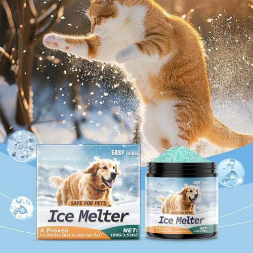 Pet-Friendly Ice Melt – Fast-Acting Magnesium Chloride Formula, Safer for Pets